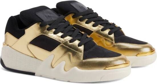 Giuseppe Zanotti Talon leren sneakers Zwart