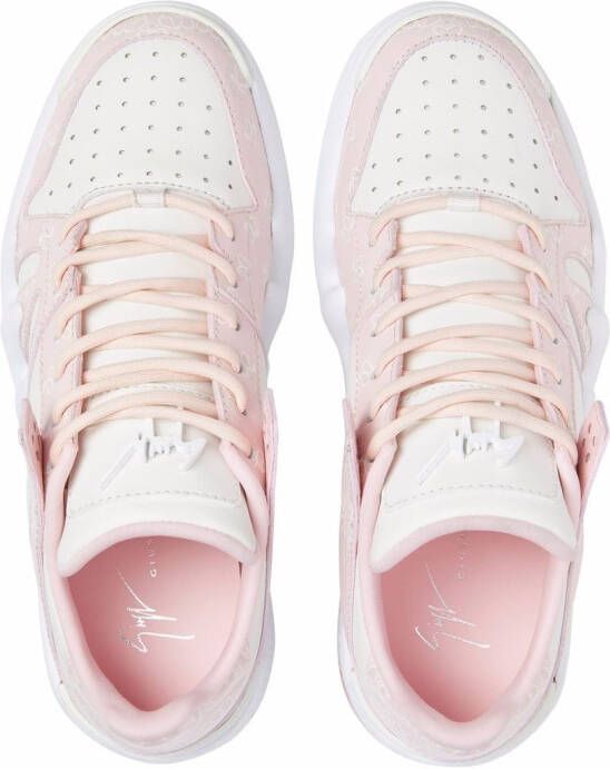 Giuseppe Zanotti Talon low-top sneakers Roze