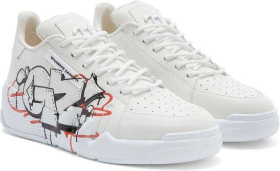 Giuseppe Zanotti Talon low-top sneakers Wit