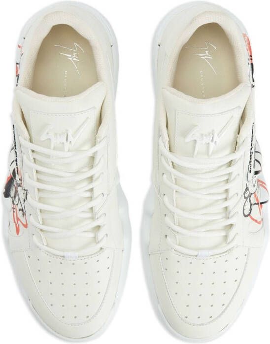 Giuseppe Zanotti Talon low-top sneakers Wit