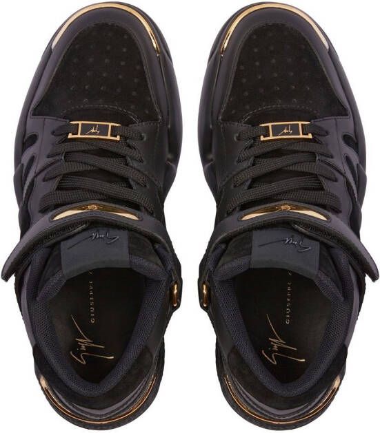 Giuseppe Zanotti Talon mid-top sneakers Zwart