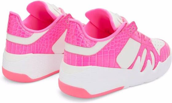Giuseppe Zanotti Talon satijnen sneakers Wit