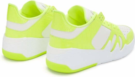 Giuseppe Zanotti Talon satijnen sneakers Wit