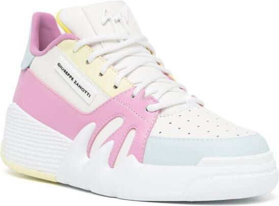 Giuseppe Zanotti Talon sneakers met colourblocking Veelkleurig