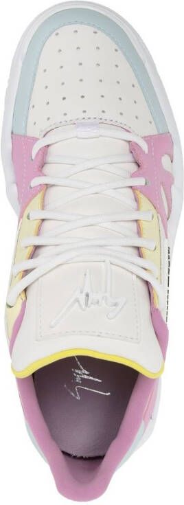 Giuseppe Zanotti Talon sneakers met colourblocking Veelkleurig