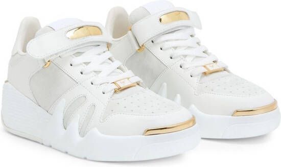 Giuseppe Zanotti Talon sneakers met klittenband Wit
