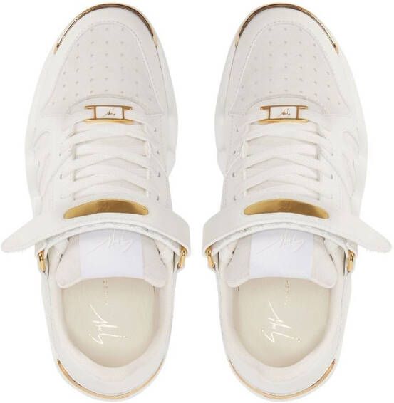 Giuseppe Zanotti Talon sneakers met klittenband Wit