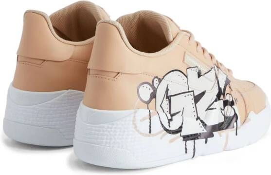 Giuseppe Zanotti Talon sneakers met print Beige