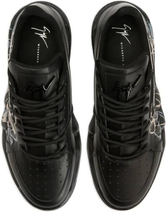 Giuseppe Zanotti Talon sneakers met print Zwart