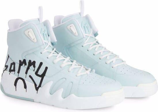 Giuseppe Zanotti Talon Sorry high-top sneakers Blauw