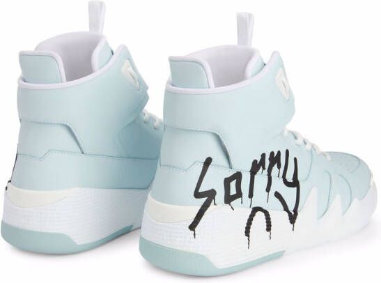 Giuseppe Zanotti Talon Sorry high-top sneakers Blauw