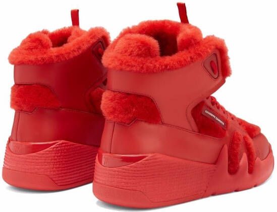 Giuseppe Zanotti Talon Winter high-top sneakers Rood