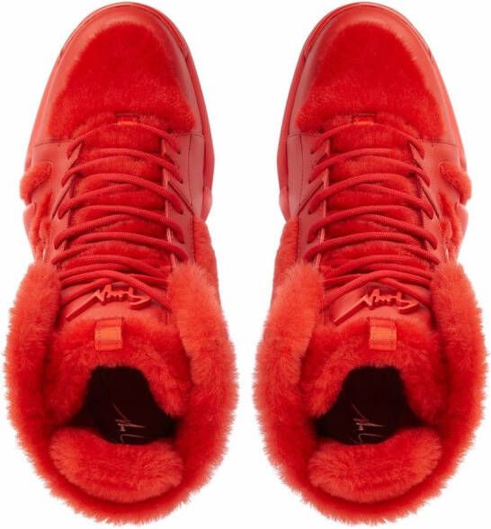 Giuseppe Zanotti Talon Winter high-top sneakers Rood
