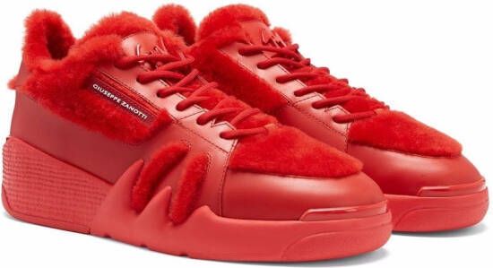 Giuseppe Zanotti Talon Winter low-top sneakers Rood