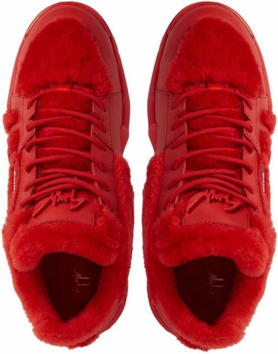 Giuseppe Zanotti Talon Winter low-top sneakers Rood