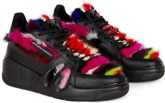 Giuseppe Zanotti Talon Winter low-top sneakers Zwart