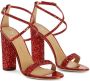 Giuseppe Zanotti Tara sandalen met glitter Rood - Thumbnail 2