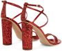 Giuseppe Zanotti Tara sandalen met glitter Rood - Thumbnail 3