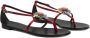 Giuseppe Zanotti Tarassacum sandalen verfraaid met kristallen Rood - Thumbnail 2