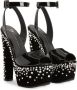 Giuseppe Zanotti Tarifa Jewel sandalen met plateauzool Zwart - Thumbnail 2