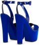 Giuseppe Zanotti Tarifa sandalen met plateauzool Blauw - Thumbnail 3