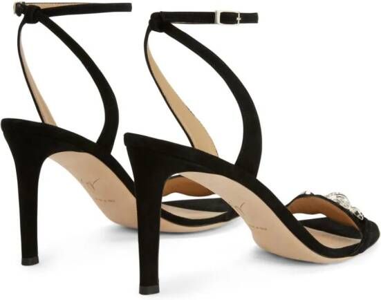 Giuseppe Zanotti Thais sandalen verfraaid met kristal Zwart