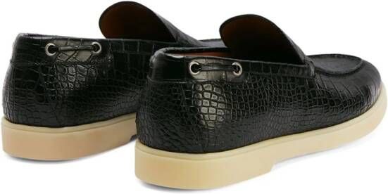 Giuseppe Zanotti The Maui leren loafers Zwart
