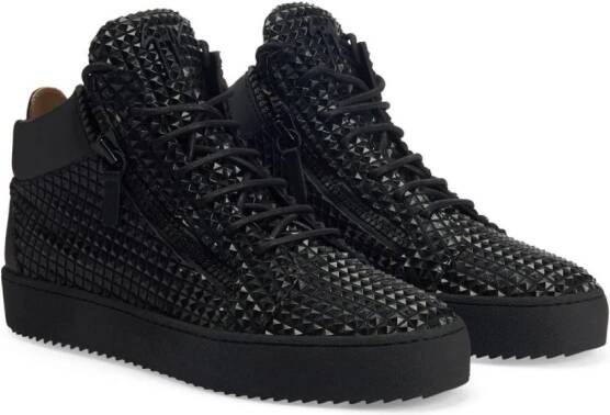 Giuseppe Zanotti The New Manhattan high-top sneakers Zwart