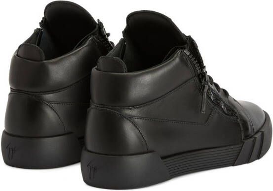 Giuseppe Zanotti The Shark 5.0 mid-top sneakers Zwart