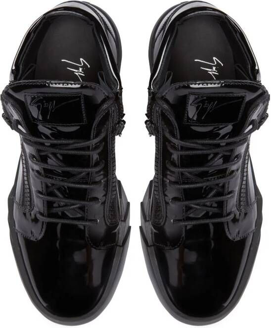 Giuseppe Zanotti The Shark 5.0 mid-top sneakers Zwart