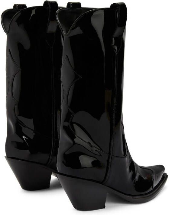 Giuseppe Zanotti Thyra cowboylaarzen Zwart