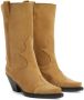 Giuseppe Zanotti Thyra suède cowboylaarzen Bruin - Thumbnail 2