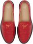 Giuseppe Zanotti Tim leren loafers Rood - Thumbnail 4