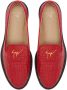 Giuseppe Zanotti Tim leren loafers Rood - Thumbnail 4