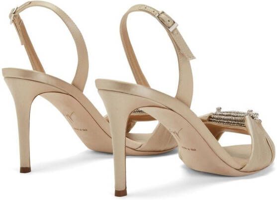 Giuseppe Zanotti Tiphaine slingback sandalen Beige