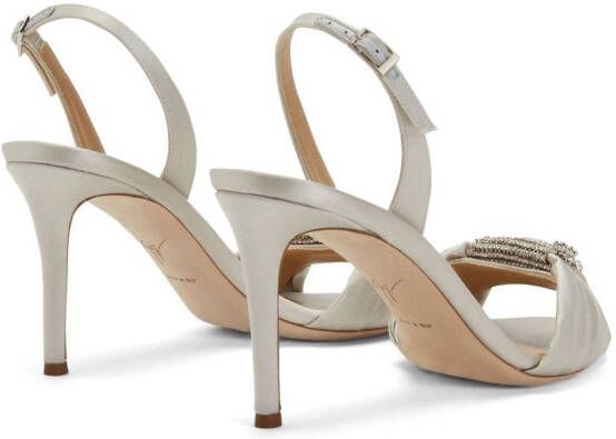 Giuseppe Zanotti Tiphaine slingback sandalen Wit