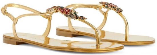 Giuseppe Zanotti Tropical Beach sandalen Goud