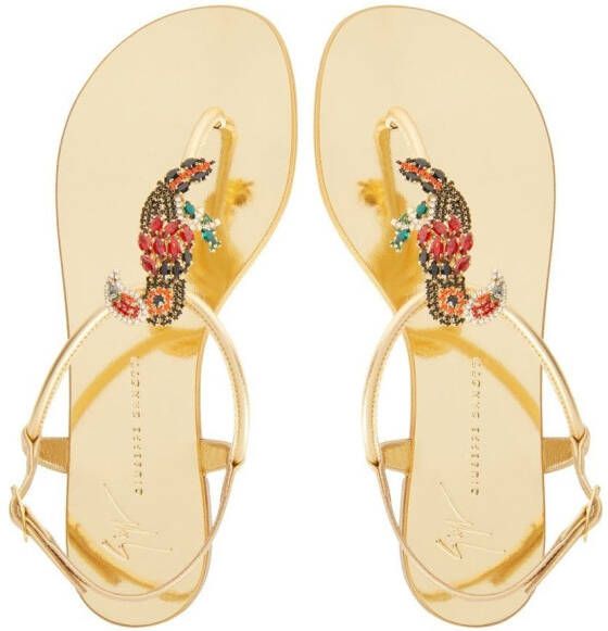 Giuseppe Zanotti Tropical Beach sandalen Goud