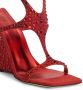 Giuseppe Zanotti Tutankamon sandalen verfraaid met kristallen Rood - Thumbnail 4