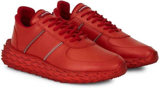 Giuseppe Zanotti Tweekleurige sneakers Rood