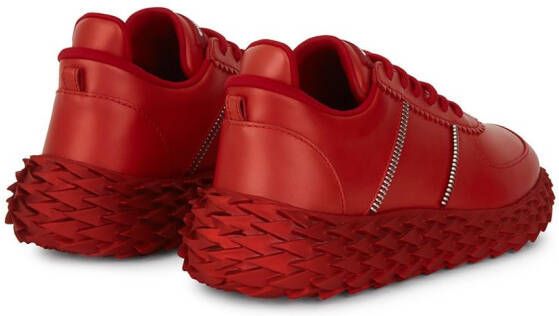 Giuseppe Zanotti Tweekleurige sneakers Rood