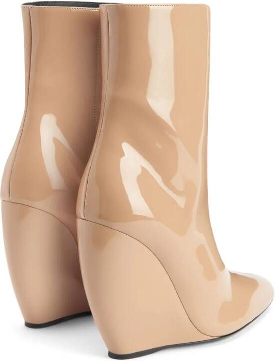 Giuseppe Zanotti Tylde lakleren laarzen Beige