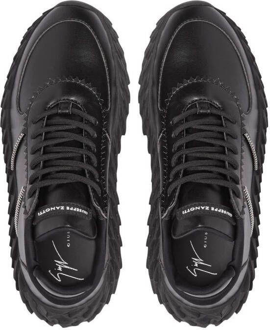 Giuseppe Zanotti Urchin sneakers met textuur Zwart