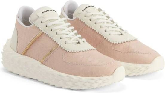 Giuseppe Zanotti Urchin sneakers met textuur Roze