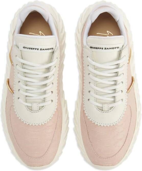 Giuseppe Zanotti Urchin sneakers met textuur Roze