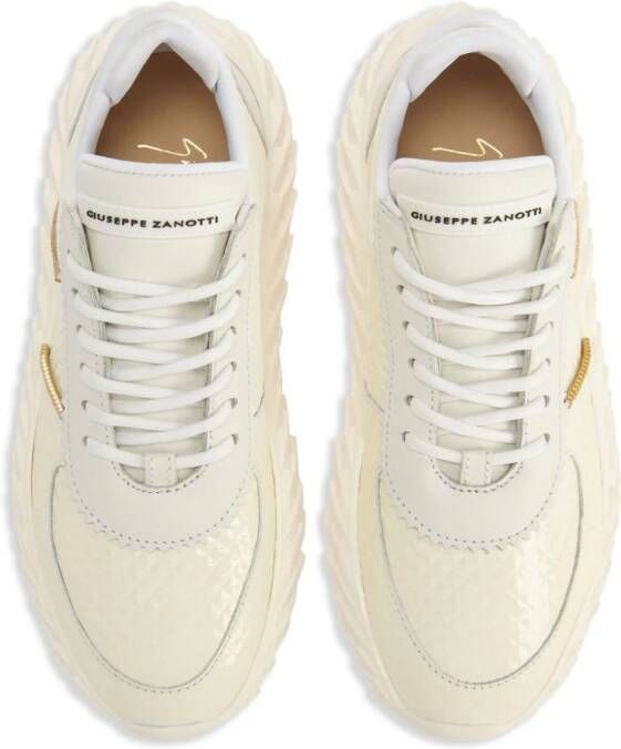 Giuseppe Zanotti Urchin sneakers met textuur Wit