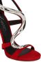 Giuseppe Zanotti Venere metallic sandalen Rood - Thumbnail 4