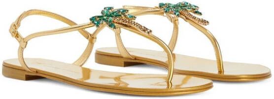 Giuseppe Zanotti Venice Beach sandalen Goud