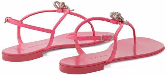 Giuseppe Zanotti Verfraaide sandalen Roze