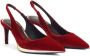 Giuseppe Zanotti Virgyn fluwelen pumps Rood - Thumbnail 2